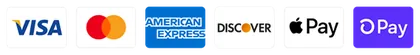 Accepted payments: Visa, Mastercard, American Express, Discover, Apple Pay and Shop Pay